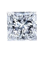 GIA Certified 1.61 Carat Princess Cut Diamond D Color Si2 Clarity