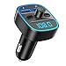 FM Transmitter, Nulaxy V4.2 Bluetooth FM Transmitter for Car, Wireless FM Radio Backlit Car Bluetooth Adapter, 5V/2.4A USB Car Charger, Support USB Drive, TF Card and Hands-Free Talking - NX10