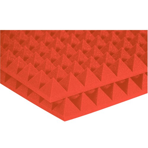 Auralex 2PYR24ORA 2 Studiofoam Pyramid Panels in Orange 12-2'x4'x2 Panels