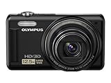 Olympus VR-330 Digitalkamera (14 Megapixel, 12-fach opt. Zoom, 7,6 cm (3 Zoll) Display, bildstabilisiert) schwarz
