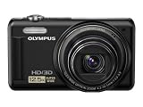Olympus VR-330 Digitalkamera (14 Megapixel, 12-fach opt. Zoom, 7,6 cm (3 Zoll) Display, bildstabilisiert) schwarz