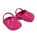 1 Pair Hot Pink 18 Inch Doll Shoes fits American Girl Dolls, Hot Pink Doll Sandals