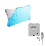 Nintendo Wii Fit BLUE Silicone Skin Sleeve for the Wii Fit board w/ 2800maH Rechargable Battery Pack