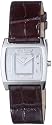 Joy - JW549 - Cuadrods II - Quartz Analogique - Montre Femme Acier - Bracelet Cuir Marron