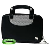 Amazon Kindle Accessories Kit for Amazon Kindle 3rd Generation Reading Device With A ** Black** Kroo Kindle 3 Melrose Leather Cover + Vangoddy tm, Live * Laugh * Love Wrist Band!!!