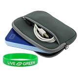 Neoprene Sleeve Case (Grey) for Seagate FreeAgent Go 640 GB USB 2.0 Portable External Hard Drive ST906403FAA2E1-RK
