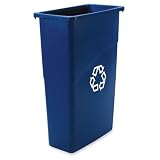 Tools & Hardware : Recycling Wastebasket, 23 Gallon, 11'x20'x30', Blue, Sold as 1 each