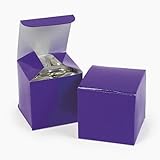 Mini Purple Gift Boxes (2 dz) by Fun Express