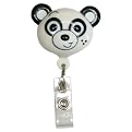 Retractamal Retractable ID/Badge Holder - Panda