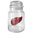 Detroit Red Wings 31oz Glass Candy Jar NHL Hockey