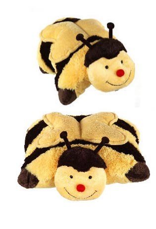 My Pillow Pets:My Pillow Pets Large 18 Inch Square Buzzy Bumble Bee Plush Pillow Images