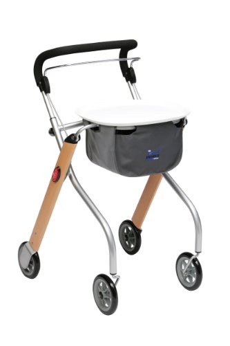 Drive Medical Let's Go Lightweight Mobility Rollator Beech Veneer