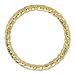 Beadalon Solid Ring 10mm Light Twist Gold Plated, 12-Piece