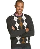 Club Room Placed Argyle Cotton Crew Neck Sweater