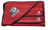 Pickles Collegiate Embroidered Wash Cloth and Hooded Towel Set, University of Alabama