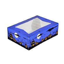 Southern Champion Tray 2470 Paperboard Halloween Design Print Window Bakery Box, 8" Length x 5-3/4" Width x 2-1/2" Height (Case of 200)