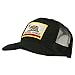 California State Flag Patched Twill Mesh Cap - Black