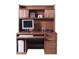 56 Wood Computer Desk with Hutch by Forest Designs