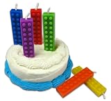 Legos Shaped BLOKZ Novelty Birthday Candles