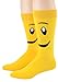 Foot Traffic, Men's Wacky Novelty Socks, Smiley Face (Shoe Sizes 7-12)