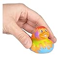 Novelty 4 Count Paint Splatter Style Rubber Ducks