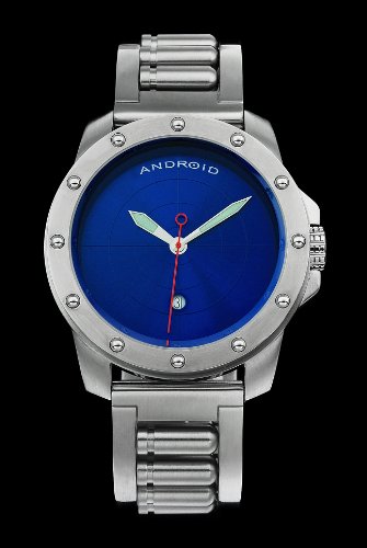 Android Men's Revolver Swiss Quartz Stainless Steel Bracelet Watch