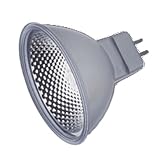 Ushio 1000576 - FMW/S/FG JR12V-35W/FL36/S/FG - MR16 Superline Reflecto 35 Watt 12 Volt Flood Covered Halogen Light Bulb, Silver