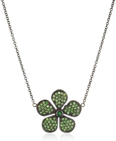 Colette Steckel "Galaxia" 18k Gold Medium Green Colette Flower Necklace