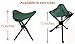 Folding stool by Alex Carseon, small, lightweight, portable seat. Foldable tripod camp chair for camping, fishing, travel, parks, photography, outdoor concerts, soccer games, sports events, gardening