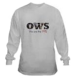 We are the 99% OWS Occupy Wall Street Protest Gray Long Sleeve T-Shirt SMALL