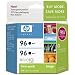 HP 96 Twinpack Black Inkjet Print Cartridge with Vivera Ink (C9348FN#140)