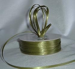 Ribbon - Satin Ribbon- 1/8" Double Face 100 Yards (300 FT) - Sage - Sewing - Craft - Wedding Favors