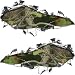 Ripped / Torn Metal Look Decals In Real Camo