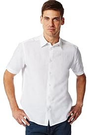 Linen Blend Short Sleeve Shirt
