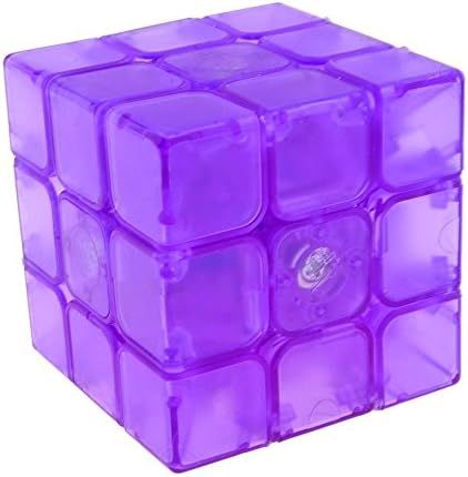 Fang Shi Mini Shuang Ren Transparent 3x3x3 Magic Cube 54.6MM(Limited Edition)-Purple