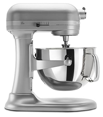 KitchenAid KP26M1XNP5 Professional 600 Series 6-Quart Stand Mixer, Nickel Pearl