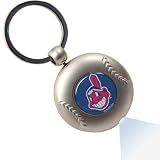 MLB Cleveland Indians Silver Baseball Flashlight Keychain