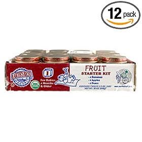 Earth's Best 1st Fruit Starter Kit, 2.5 Ounce Jars (Pack of 12)