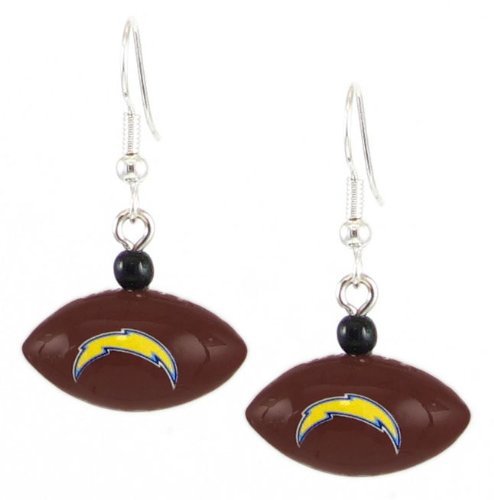 San Diego Chargers - NFL Mini Football Dangler Earrings