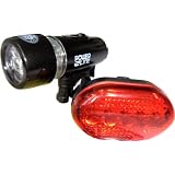 Multifunktionales LED Radlicht Set inkl. Batterien (Batterielampenset)von "Mega-sonic"