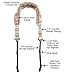 Sheepskin Lined Camera Strap, Naturally Breathable, Soft, Comfortable - Aztec
