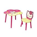 Hello Kitty - 711184 - Ameublement et Décoration - Lot Chaise + Table Fleur en Boîte - Quadricolore