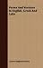 Books : Verses And Versions In English, Greek And Latin