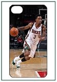 Brandon Jennings Milwaukee Bucks NBA Star Player iPhone 4s iPhone4s Black Designer Hard Case Cover Protector Bumper