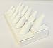FindingKing Jewelry Ring Leather Display 12 Finger Showcase Fixture