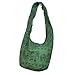 THAI HIPPIE BAG Elephant Sling Crossbody Bag Shoulder Bag Purse Thai Top Zip Handmade Green Color