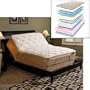 Queen Nature's Caress�"� Eurotop Adjustable Bed Features One Piece Mattress Wooden Bed Frame Pictured is Not Included