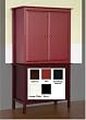 Annabelle Cabinet Hutch for 5912 and 5913 in Red/black Finish By Da Vinci Baby Furniture