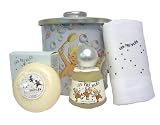 Les Triples Bath Tin Set- EDT Alcohol Free 50 ml+Soap 100 grs+Swaddling Cloth