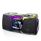 Iridescent Butterfly Design Skin Decal Sticker Kit for KICKER K350 MP3 Docking Station + Zune HD skin + Remote Control Skin + Kicker headphone skin